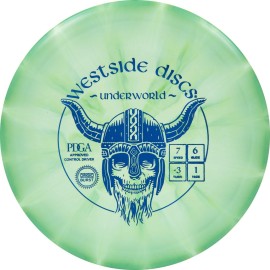 Westside Discs Origio Burst Underworld Fairway Disc Golf Driver Straight Flying Frisbee Golf Driver Beginner Friendly Disc Golf Disc 170G Plus Stamp Color And Burst Pattern Will Vary (Green)