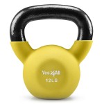 Yes4All Neoprene Coated & Kettlebell Sets - Hand Weights For Home Gym & Dumbbell Weight Set Training 12 Lb