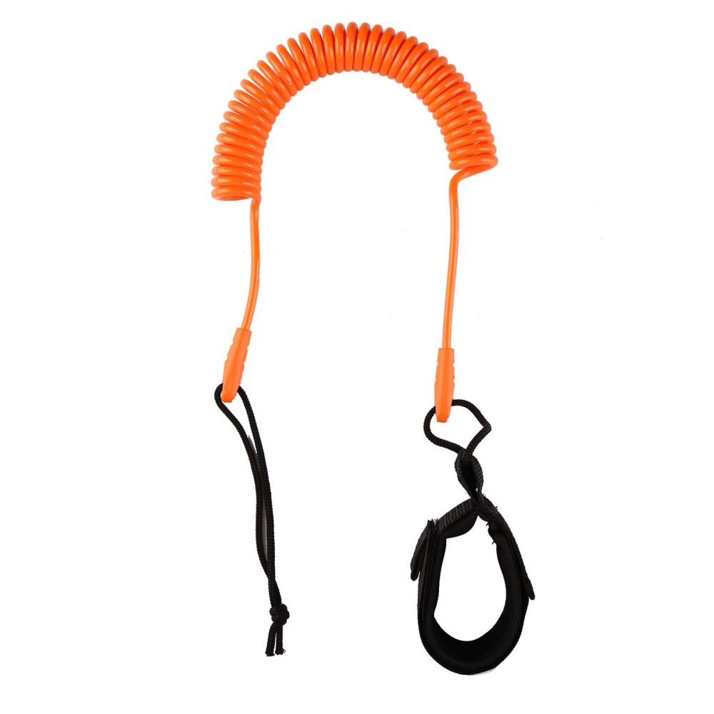 Heytur Coiled Sup Leash 10' Surfboard Leash Sup Leg Rope Strap Stand Up Paddleboard Leash(Orange)