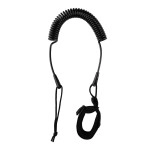 Heytur Coiled Sup Leash 10' Surfboard Leash Sup Leg Rope Strap Stand Up Paddleboard Leash(Black)