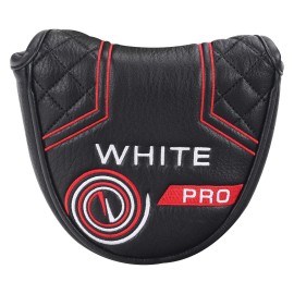 Mytag Golf Club Head Covers Mallet Putter Headcovers For Odyssey White Hot Pro Heel-Shaft (Strong Magnetic)