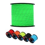 Werewolves Reflective 550 Paracord - 100% Nylon, Rope Roller, 7 Strand Utility Parachute Cord For Camping Tent, Outdoor Packaging (Reflective Neon Green, 1.8Mm 200Feet)