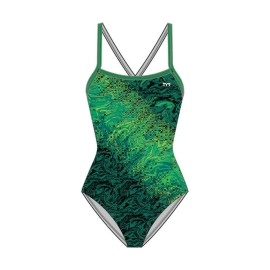 Tyr Sport Womens Standard Chroma Diamondfit, Green, 34