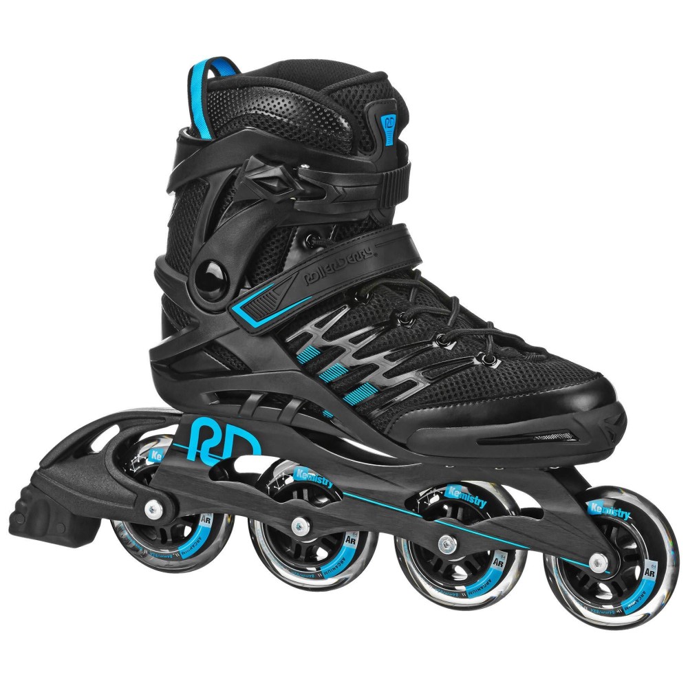 Roller Derby Aerio Q-84 Men's Inline Skates - Black/Blue - Size 09