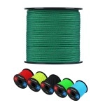 Werewolves Reflective 550 Paracord - 100% Nylon, Rope Roller, 7 Strand Utility Parachute Cord For Camping Tent, Outdoor Packaging (Reflective Olive Green, 4Mm 200Feet)