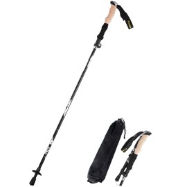 A Alafen Aluminum Collapsible Ultralight Travel Trekking Hiking Pole For Men And Women