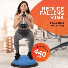 LifePro Half Exercise Ball Trainer -Balance Ball for Exercise- Balance Ball Half Trainer -Stability Ball for Exercise, Full Body Workout Ball- Half Exercise Ball Balance Trainer for Physical Therapy