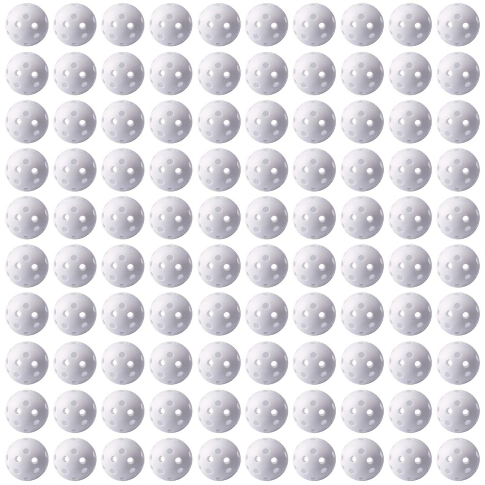 Practice Golf Balls 100 Pack, Plastic Golf Training Balls 5 Inch Golf Balls For Driving Range, Swing Training, Indoor Simulators, Outdoor, Backyard And Home Use