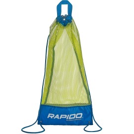 Phantom Aquatics Rapido Boutique Collection Mask Fin Snorkel Net Bag, Ideal For Swim And Snorkeling Gear Bag (Blue Lime)