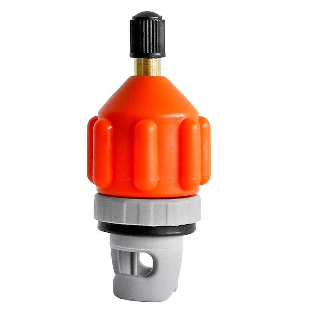 Heytur Inflatable Boat Sup Pump Adaptor Standard Schrader Conventional Air Pump Air Valve Adapter Spoke Plate Attachment(Orange)