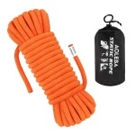 Aoleba 105 Mm Static Climbing Rope 10M(32Ft) 20M(64Ft) 30M(96Ft) 50M(160Ft) 70M(230Ft) Outdoor Rock Climbing Rope, Escape Rope Ice Climbing Equipment Fire Rescue Parachute Rope