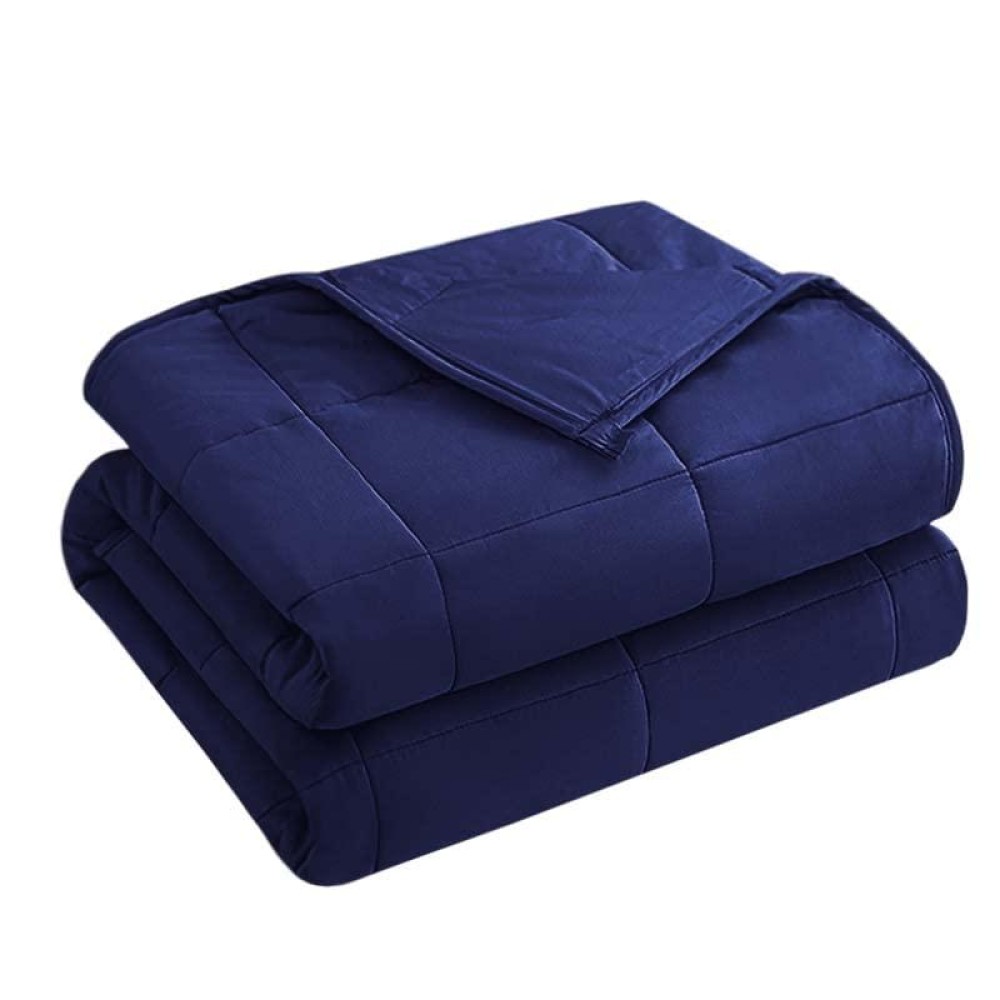 Yescool Weighted Blanket For Adults (20 Lbs, 60A X 80A, Blue) Cooling Heavy Blanket For Sleeping Perfect For 190-210 Lbs, Queen Size Breathable Blanket With Premium Glass Bead