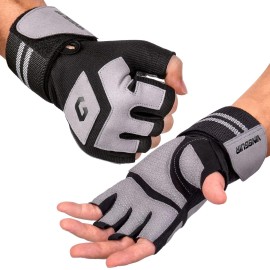 Vinsguir Padded Workout Gloves For Men & Women - Gym Weight Lifting Gloves With 23.5