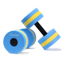 Unaoiwn Water Dumbbells Water Aerobics For Pool Fitness Exercise Lightweight Resistance Aquatic Dumbbell Pool Barbells For Swimming