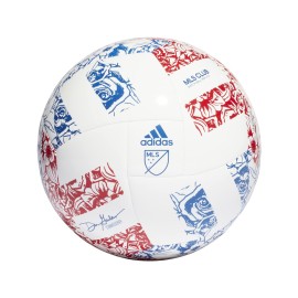 Adidas Unisex-Adult Mls Club Soccer Ball, Whitepower Blueteam College Red, 3