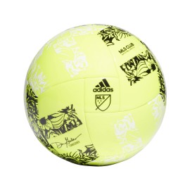 Adidas Unisex-Adult Mls Club Soccer Ball, Solar Yellowblack, 4