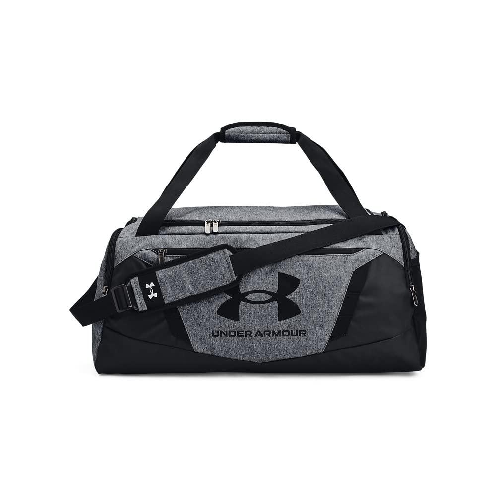 Under Armour Unisex-Adult Undeniable 50 Duffle , Pitch Gray Medium Heather (012)Metallic Silver , Large