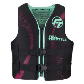 Full Throttle Adult Rapid Dry Neoprene Life Jacket Sm Aqua