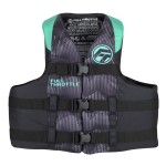 Full Throttle Adult Nylon Life Jacket Aqua Lxl