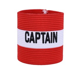 Mezeic Classic Captains Armband For Soccer Training, Youths Elastic Arm Band Kids Captain Armbands Team Sports Accessories - Red