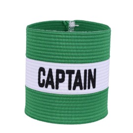 Mezeic Classic Captains Armband For Soccer Training, Youths Elastic Arm Band Kids Captain Armbands Team Sports Accessories - Green
