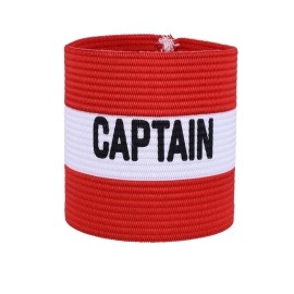 Mezeic Classic Captains Armband For Soccer Training, Adults Arm Band Elastic Captain Armbands Team Sports Accessories - Red