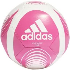 Adidas Unisex-Adult Starlancer Club Soccer Ball, Whiteshock Pink, 5
