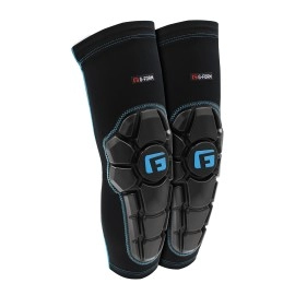 G-Form Pro-X2 Mountain Bike Elbow Pads - Elbow Compression Sleeve For Elbow Support - Blackturquoiseblack, Adult Large