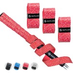 Saplize Golf Grip Wrapping Tapes, 3-Pack Tacky Pu Overgrip Tapes, New Regripping Solution For Golf Club Grips, Red