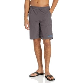 Mossy Oak Men's Standard Fishing Shorts, Swim Trunks, Charcoal, Small