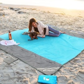 Covacure Beach Blanket - Extra Large Beach Blanket Waterproof Sandproof Fits 108X 85.2