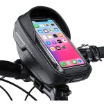 Rockbros Bike Phone Mount Bag Bike Front Frame Handlebar Bag Waterproof Bike Phone Holder Case Bicycle Accessories Pouch Sensitive Touch Screen Compatible With Iphone 11 Xs Max Xr 8 Plus Below 6.5