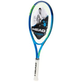 Head Ti. Conquest Tennis Racket - Pre-Strung Head Light Balance 27 Inch Racquet - 4 1/2 In Grip,Blue