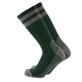 Cerebro Merino Wool Socks For Men, Cushioned Mid-Calf Socks Moisture Wicking Men'S Hiking Socks For Home, Trekking, Outdoors (1Pairs Greenlittle)