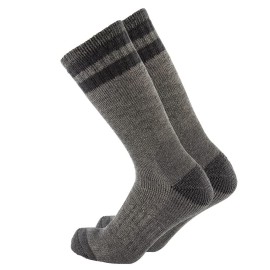 Cerebro Merino Wool Socks For Men, Cushioned Mid-Calf Socks Moisture Wicking Men'S Hiking Socks For Home, Trekking, Outdoors (1Pairs Greyblue)