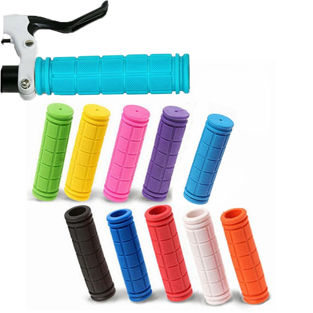 Botanique Handlebar Grips, Non-Slip Soft Rubber Cycling Grips, Waterproof For Mtb Bmx Cycle Road Mountain Bike Cycling Bicycle Multi Coloured (1 Pair) (Black)
