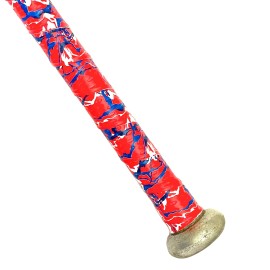 Ballpark Elite Bat Grip Tape for Baseball/Softball | 1.10 MM Precut Baseball Bat Grip Replacement | Black, US Flag, Stitch & Camo Grip Tapes (Red, Blue, White Camo)