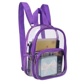 Uspeclare Clear Backpack Stadium Approved Clear Mini Backpack With Size 7.5