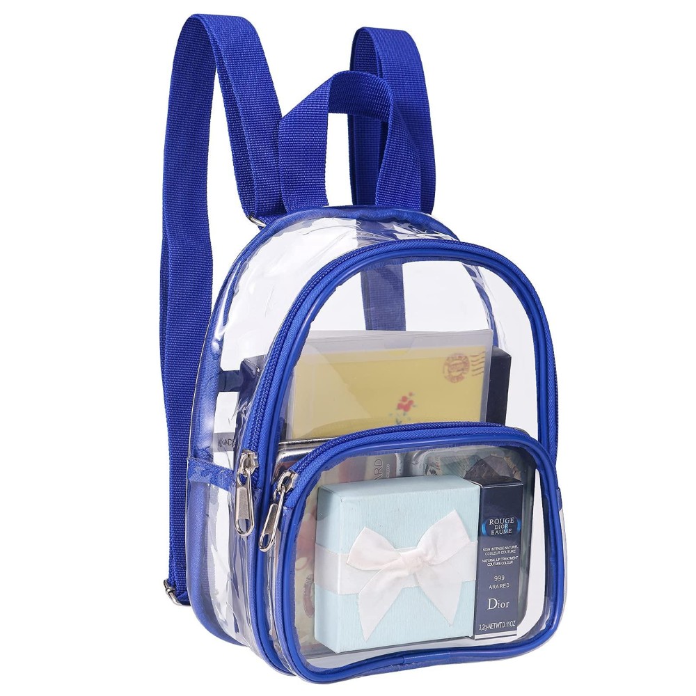 Uspeclare Clear Backpack Stadium Approved,Clear Bag Clear Mini Backpack With Size 7.5