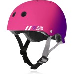 80Six Dual Certified Kids Bike, Skate, And Scooter Helmet, Pink Purple Fade, Small/Medium - Ages 8+