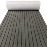 Kxkzren Self-Adhesive Eva Foam Decking Sheet Pad Anti-Skid Faux Teak Synthetic Yacht Marine Boat Flooring Mat Accessories, 94 X 16