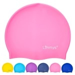 Limmys Kids Swimming Cap - 100% Silicone Kids Swim Caps For Boys And Girls - Premium Quality, Stretchable And Comfortable Swimming Hats Kids- Available In Different Attractive Colors (Light Pink)