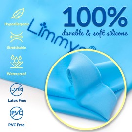 Limmys Kids Swimming Cap - 100% Silicone Kids Swim Caps For Boys And Girls - Premium Quality, Stretchable And Comfortable Swimming Hats Kids- Available In Different Attractive Colors (Dark Blue)