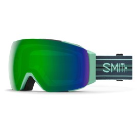 Smith Optics Io Mag Unisex Snow Winter Goggle - Bermuda Stripes, Chromapop Sun Green Mirror