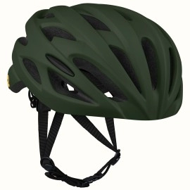 Retrospec Silas Adult Bike Helmet with Light for Men & Women - Lightweight, Comfortable, Matte Forest