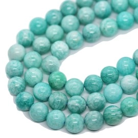 Amazonite Gemstone Beads For Jewelry Making Energy Healing Crystals Jewelry Chakra Crystal Jewerly Beading Supplies Amazonite 6Mm 155Inch About58-60Beads