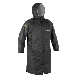 Osprey Unisexs Su4042 Adult Changing, Dry Robe For Surfing And Swimming, With Sherpa Fleece Fabric, Waterproof And Windproof With Carry Bag, Black, Medium