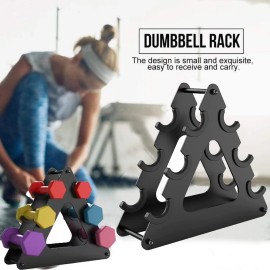 Weight Rack For Dumbbells, Eschindler Dumbbell Rack Stand Only 3 Tier Dumbbell Bracket Free Weight Rack for Home Gym Organization without Dumbbells (Metal Rack)