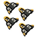 Everbeam Precision Superlight Bike Cleats For Spin Shoes Compatible With Shimano Spd-Sl Pedal Systems For Racing Bikes, Cycling Races, Competitive Cycling 2 Pairs, 4 Cleats