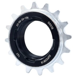 Zukka Single-Speed Bike Freewheel,16 Teeth Bicycle Flywheel,Compatible 1/2 X 1/8 One-Speed Cycling Replacement Accessory